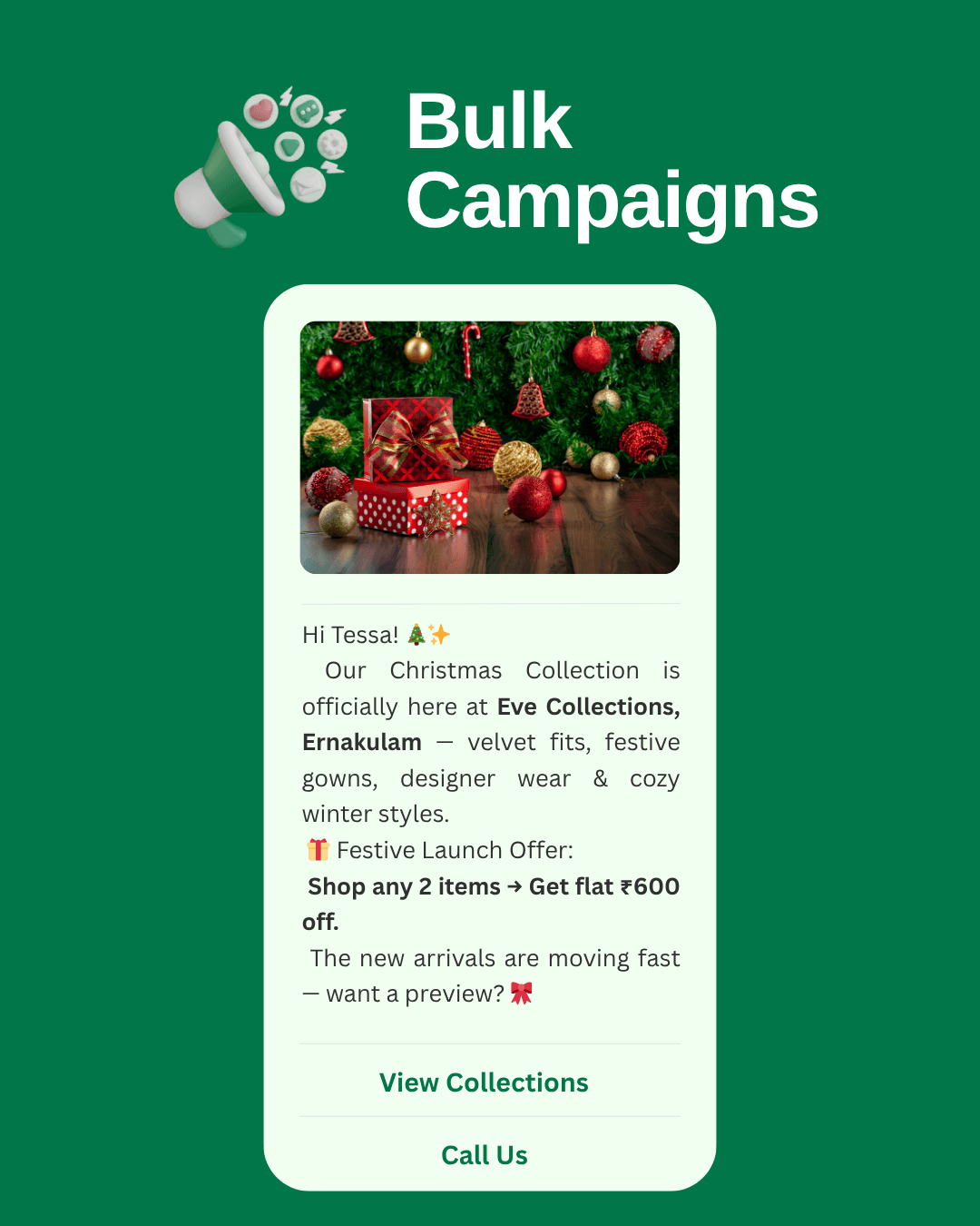 Bulk Campaigns dashboard